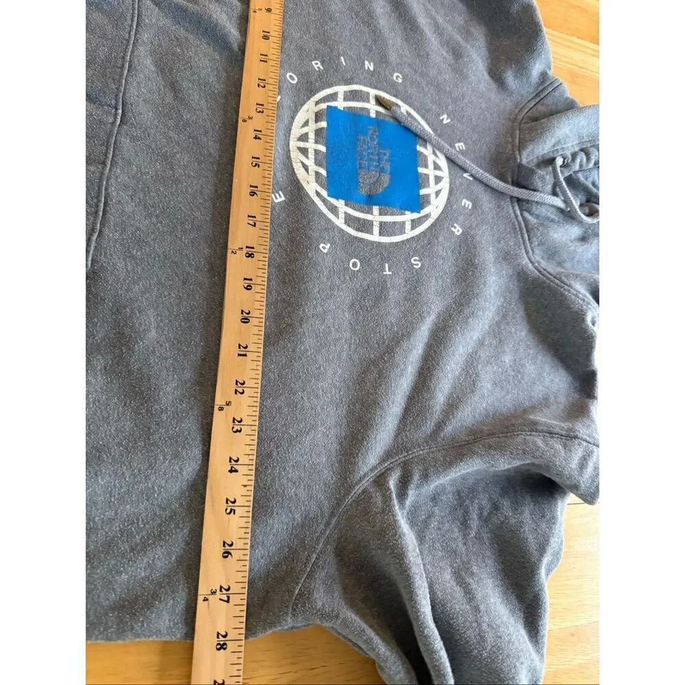 “The North Face ‘Never Stop Exploring’ Gray Hoodie (XXL)”